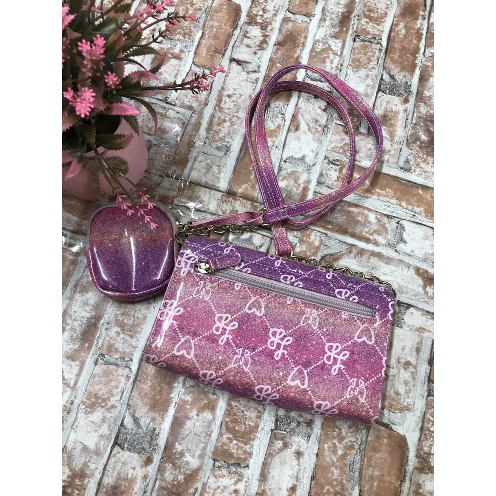 Luv Betsey Johnson Purple Jelly Urban Outfitters Exclusive Crossbody Shoulder - Picture 4 of 7